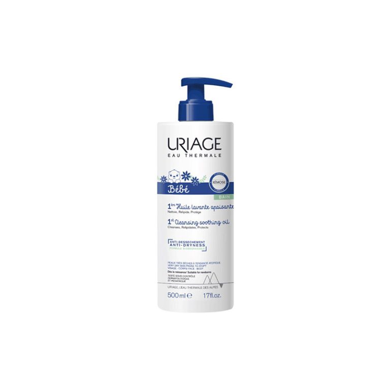 Uriage Bebé C8+ – 1º Óleo Lavante Apaziguante 500ml