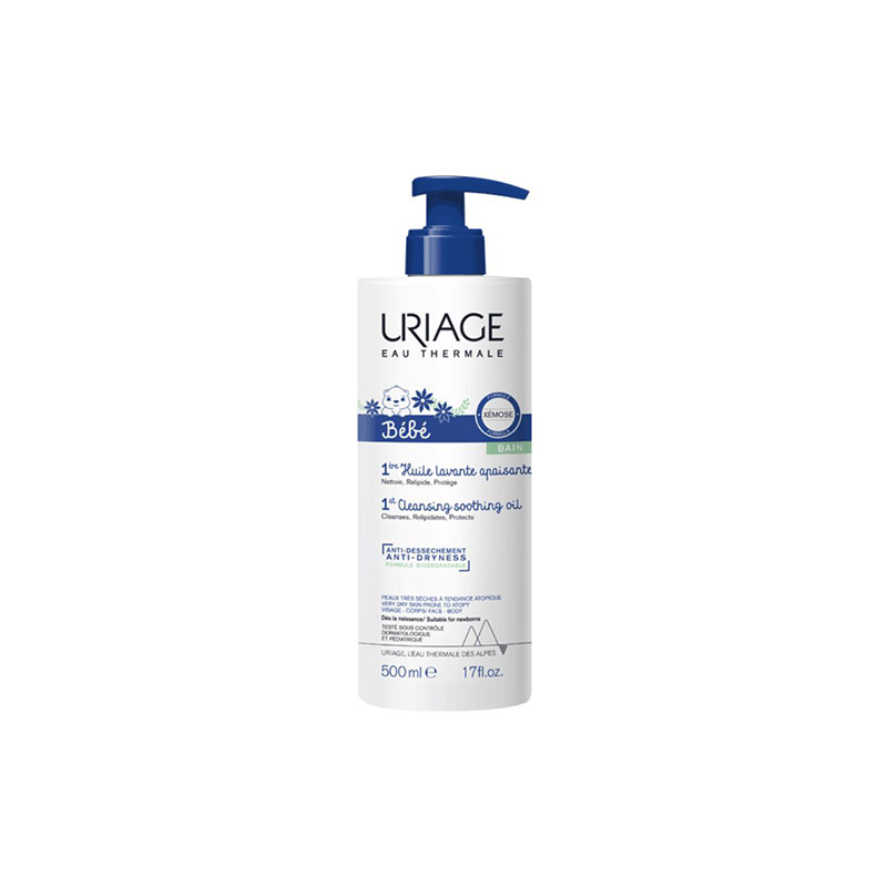 6345629 Uriage Bebé C8+ – 1º Óleo Lavante Apaziguante 500ml
