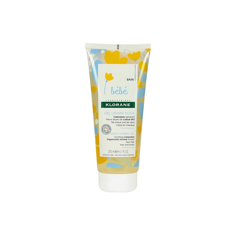 6048868 Klorane Bebé Gel de Limpeza Suave 200ml - Image 1