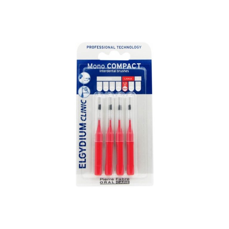 Elgydium Escovilhão Compact Mono Vermelho 4 Unidades