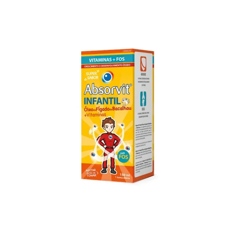 Absorvit Infantil com Óleo de Fígado de Bacalhau e Vitaminas Emulsão 150ml