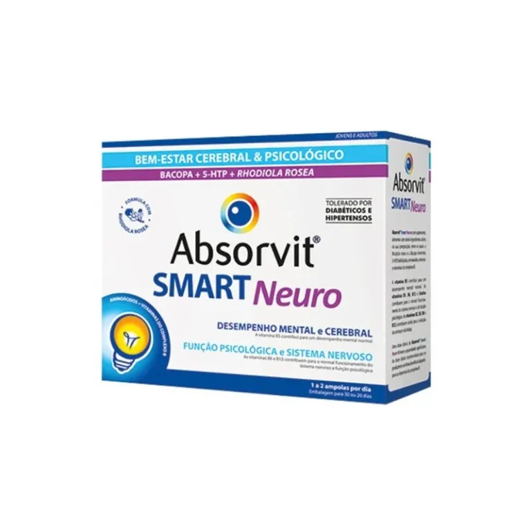 Absorvit Smart Neuro Tónico do Sistema Nervoso e Humor (30 Ampolas Bebíveis)