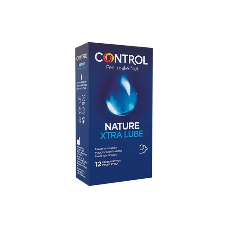Control Nature Extra Lube Preservativos com Extra Lubrificação (Caixa 12 Unidades)