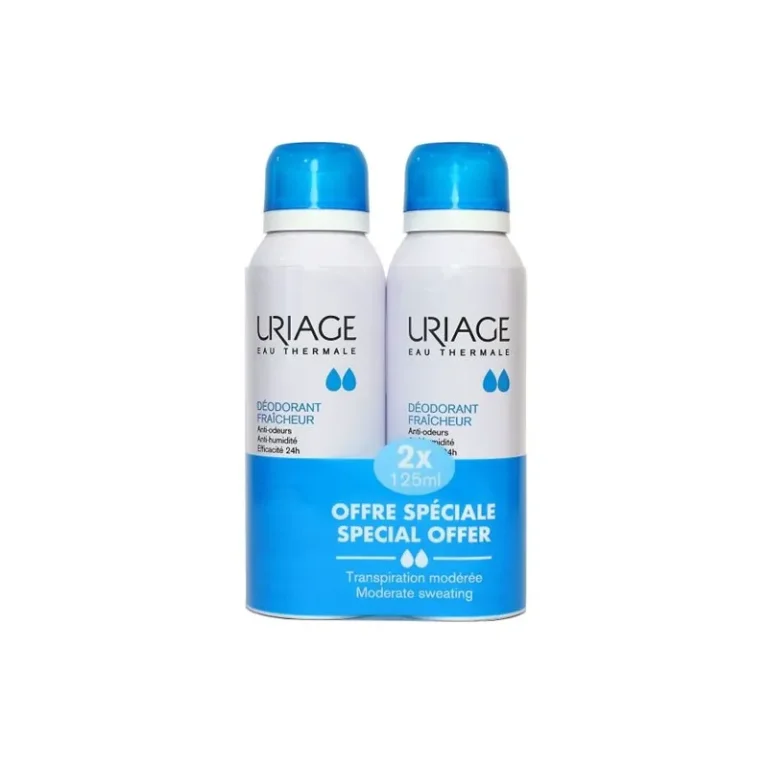 Uriage Desodorizante Fraîcheur Spray Pele Sensível Duplo 2x125ml