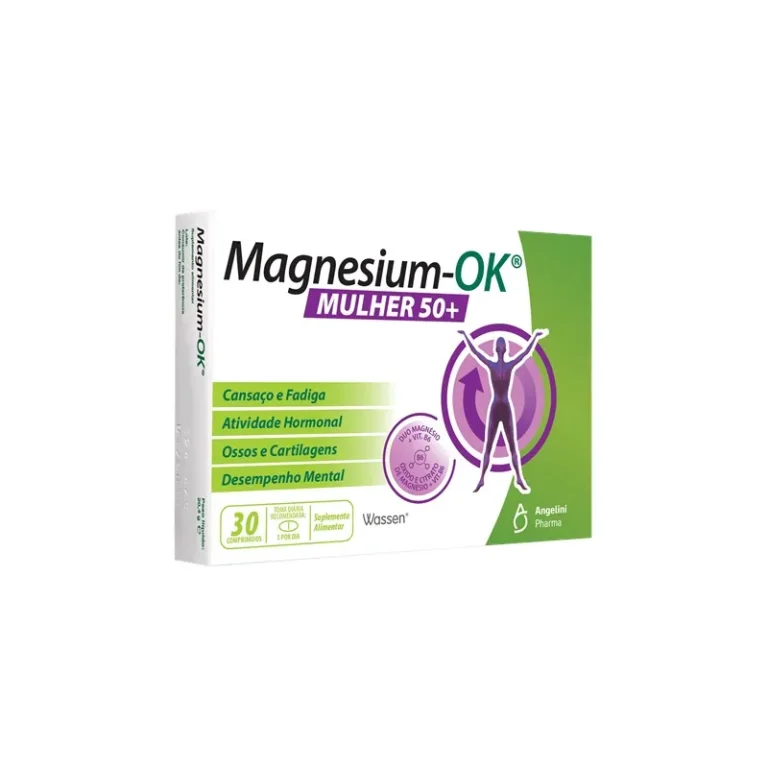 Magnesium-OK Mulher 50+ Bem-Estar e Menopausa 30 Comprimidos