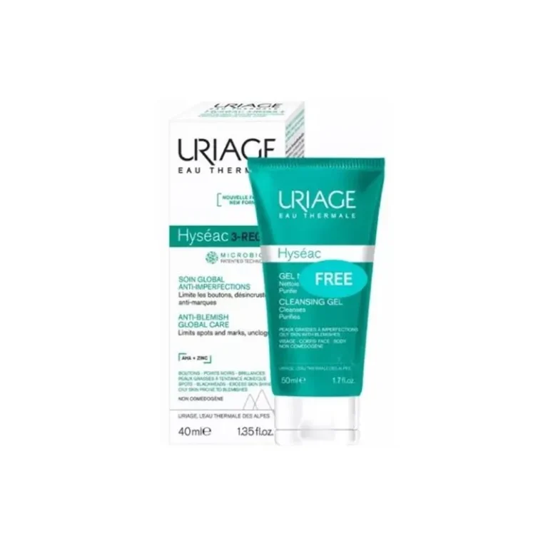 Uriage Hyséac Coffret Rotina Anti-Imperfeições 3-Regul 40ml + Gel de Limpeza 50ml Oferta