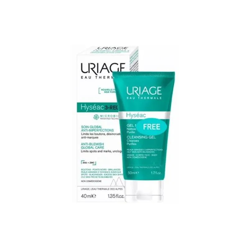 7302240-centralpharmacy_pt Uriage Hyséac Coffret Rotina Anti-Imperfeições 3-Regul 40ml + Gel de Limpeza 50ml Oferta