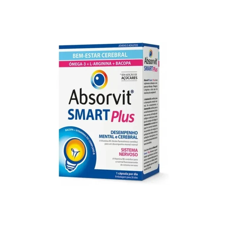 Absorvit Smart Plus Suplemento Rendimento Intelectual (30 Cápsulas)