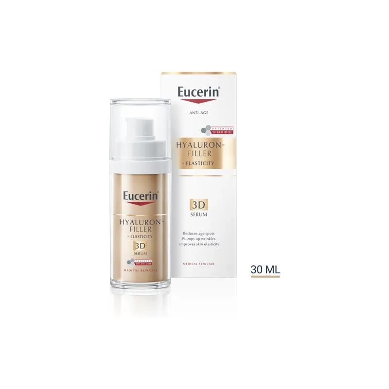 7602581-centralpharmacy_pt Eucerin Hyaluron-Filler + Elasticity Coffret Sérum 3D 30ml + Oferta Gel de Limpeza 200ml - Image 1